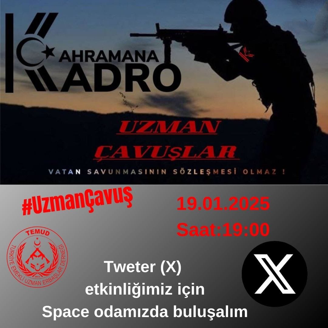 Kahraman #UzmanÇavuş’lar ve aileleri konuşuyor
Kahramanlara vefa gereği desteklerinizi gösterirmisiniz
Buyurun odamıza
⬇️⬇️⬇️⬇️⬇️

x.com/muharrem0306/s…