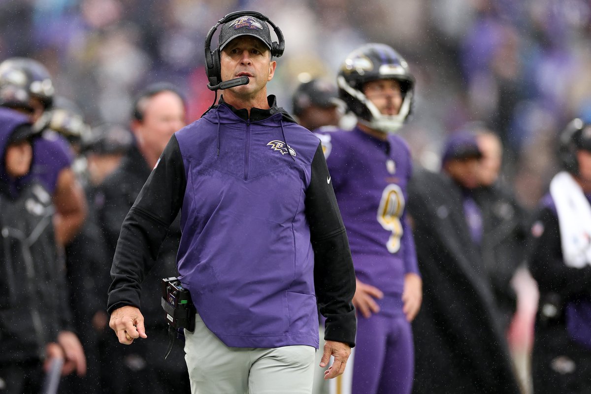 AdamSchefter's tweet image. John Harbaugh has led the Ravens to eight postseason road wins, more playoff road wins than any head coach in NFL history. The next closest are Tom Landry and Tom Coughlin, who each led their team to seven postseason road wins, and Andy Reid and Mike McCarthy, who have six.