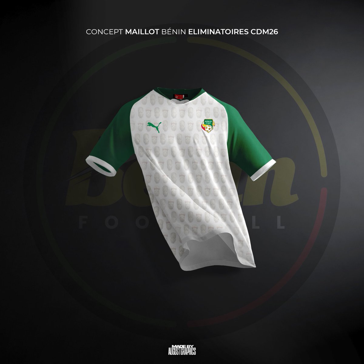 je_s_apel_groot's tweet image. J&apos;ai réalisé un maillot concept pour l&apos;Équipe Nationale du Bénin 

#Graphisme #MaillotConcept #Art #Benin #GraphicDesigner #photoshop