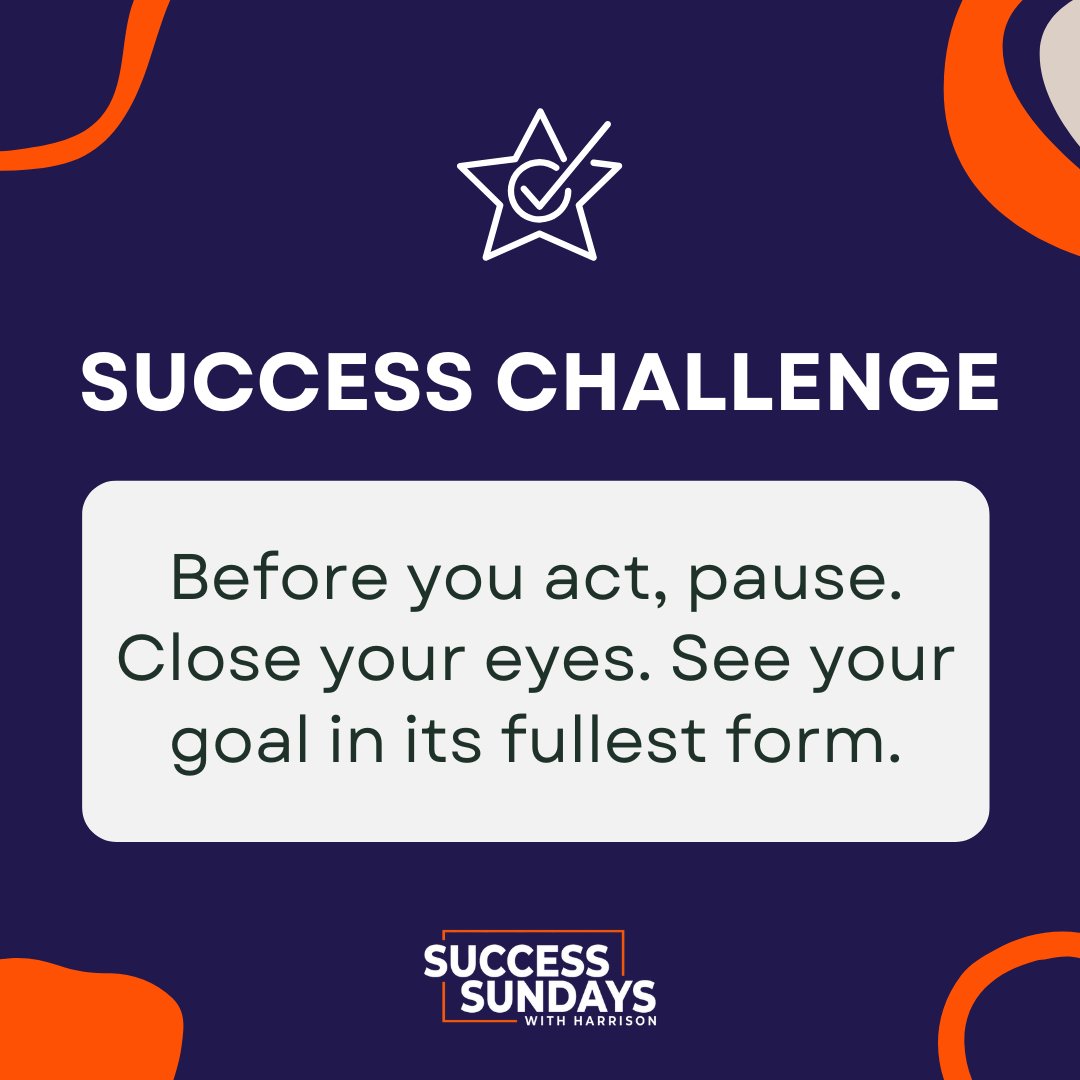 HarrisonWilder's tweet image. Before you act, pause. Close your eyes. See your goal in its fullest form. The more vivid the vision, the more aligned your actions will be.

Your dream deserves clarity. Start there.

#LeadershipDevelopment #StrategicThinking #VisualizeYourSuccess