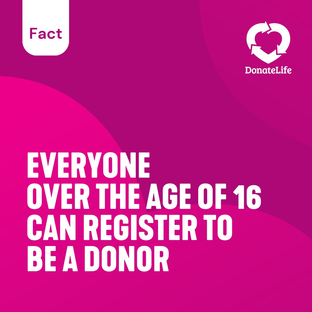 DonateLife π (@donatelifetoday) on Twitter photo Everyone over the age of 16 can register to donate their organs & tissues on the Australian Organ Donor Register (AODR). β
π Find out why itβs important to register & talk to your family about donation: donatelife.gov.au 
#DonateLife #OrganDonation #OrganAndTissueDonation Everyone over the age of 16 can register to donate their organs & tissues on the Australian Organ Donor Register (AODR). β
π Find out why itβs important to register & talk to your family about donation: donatelife.gov.au 
#DonateLife #OrganDonation #OrganAndTissueDonation