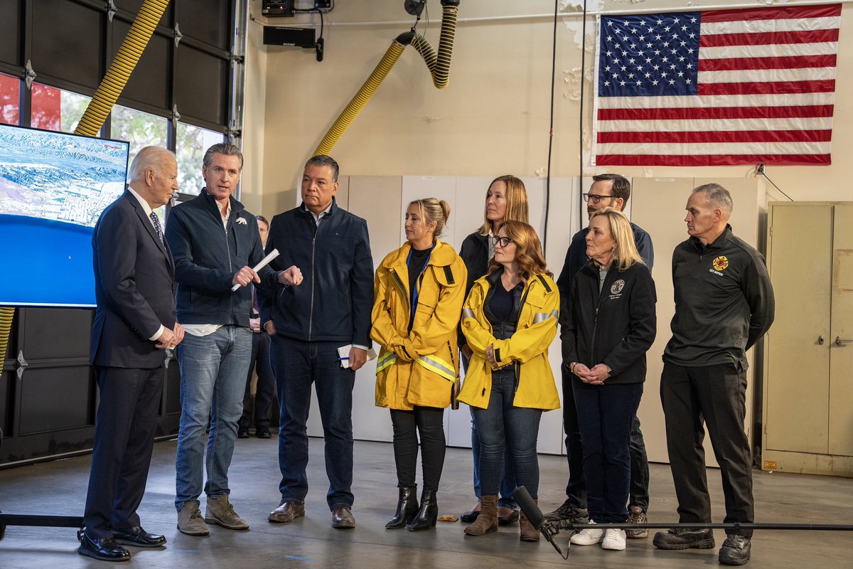 Governor Gavin Newsom (@cagovernor) on Twitter photo President <a href="/JoeBiden/">Joe Biden</a> has stood by California in our toughest moments over the past four years — right through to the end, as we battle and recover from the devastating fires in Los Angeles.
The Golden State is profoundly grateful for the Biden-Harris Administration’s dedication President <a href="/JoeBiden/">Joe Biden</a> has stood by California in our toughest moments over the past four years — right through to the end, as we battle and recover from the devastating fires in Los Angeles.
The Golden State is profoundly grateful for the Biden-Harris Administration’s dedication