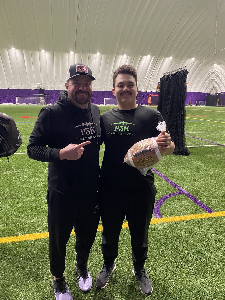 Nolan von Behren (@nolanvb60) on Twitter photo I’m really grateful to have been recognized as the best long snapper at the <a href="/Phase3Kicking/">Phase 3 Kicking</a> camp at Mankato State yesterday! I also won a football in our competitions thanks to <a href="/WizardKicking/">Wizard Sports</a>
<a href="/SpecialTeamsFB/">Coach Chris Husby</a> <a href="/Ponies_Football/">Ponies Football</a> I’m really grateful to have been recognized as the best long snapper at the <a href="/Phase3Kicking/">Phase 3 Kicking</a> camp at Mankato State yesterday! I also won a football in our competitions thanks to <a href="/WizardKicking/">Wizard Sports</a>
<a href="/SpecialTeamsFB/">Coach Chris Husby</a> <a href="/Ponies_Football/">Ponies Football</a>