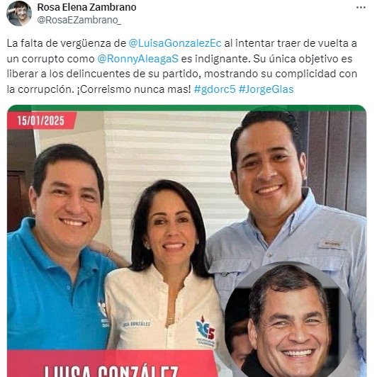 JulianMaciasT's tweet photo. Hoy es el #DebatePresidencial2025 en Ecuador.
Buen día para preguntar a Noboa por qué paga millones en cuentas falsas para halagarlo y difamar a rivales con vídeos falsos hechos con IA.
Estos bots usan imágenes de actrices como Blanca Portillo (@bpmdv), menores y modelos eróticas https://t.co/H0UeSExu6F