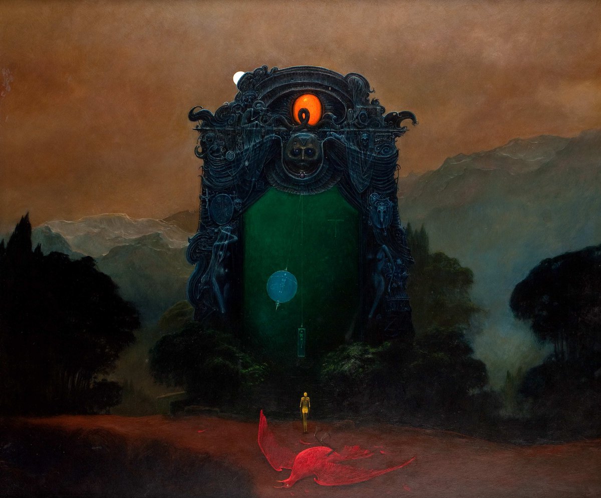 1974 #painting #Beksinski #PolishMastersofArt