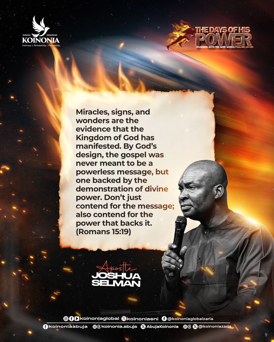 koinoniaeni's tweet photo. #ApostleJoshuaSelman
#TheDaysOfHisPower
#RunningWithTheSentWord
#KoinoniaAbuja
#KoinoniaZaria
#KoinoniaGlobal https://t.co/mfOqmbcqwg
