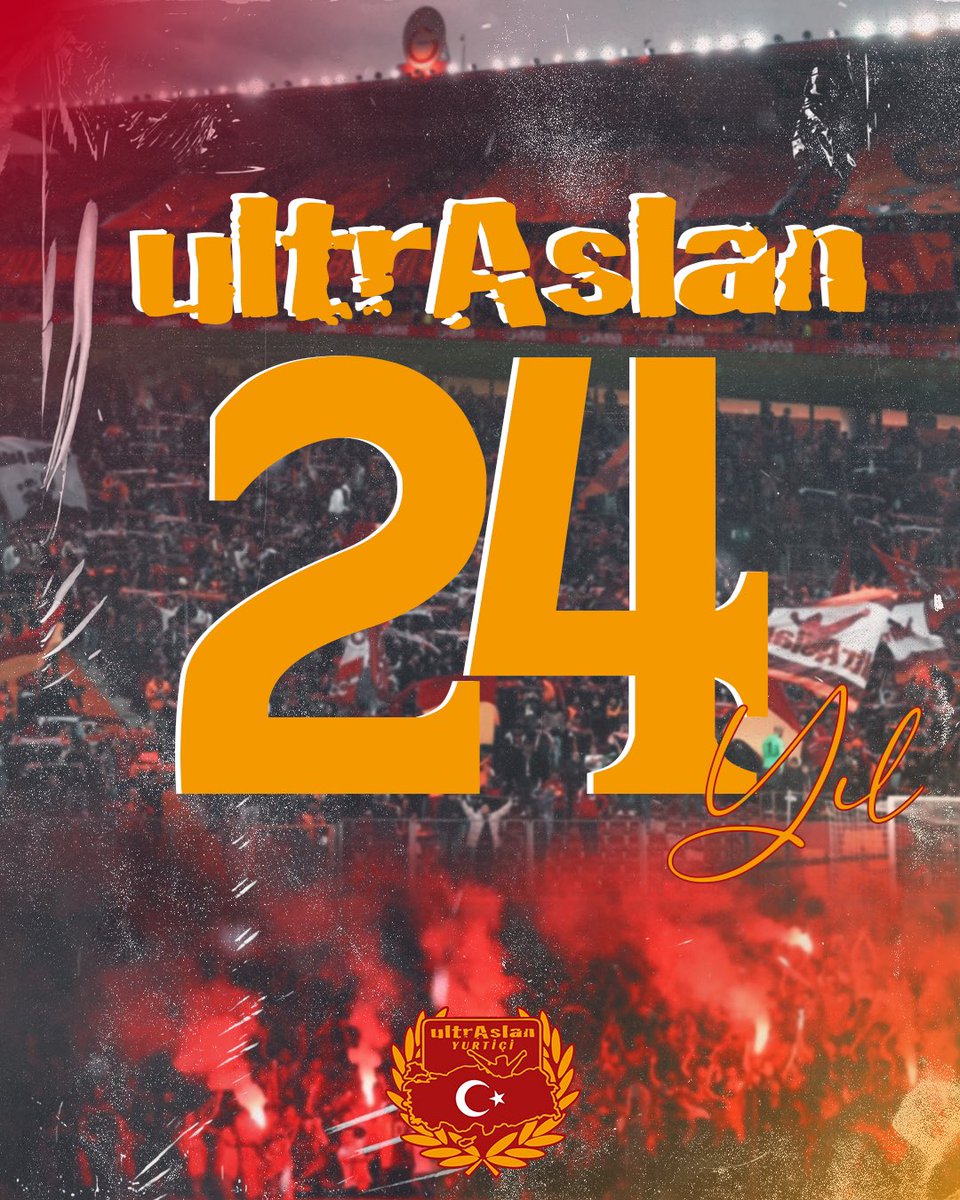 TÜM DÜNYADAKİ EŞSİZ, GALATASARAY TARAFTARININ KALBİ, BEYNİ, RUHU VE SESİ ultrAslan'ın 24. YILI! 
#GalatasarayİçinYaşıyoruz

#uAYurtiçi