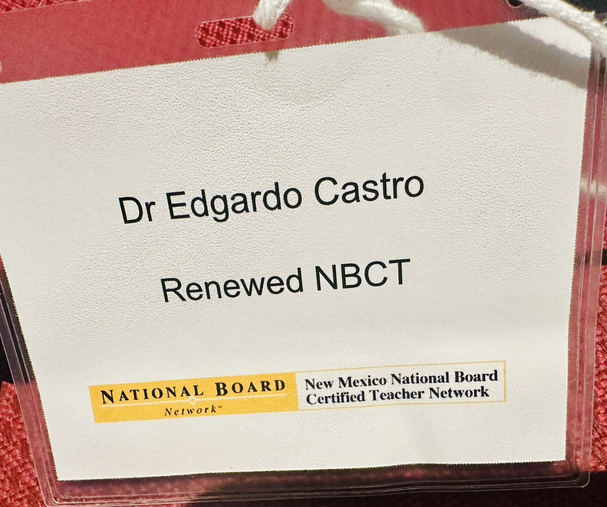 Dr. Castro, NBCT tweet media