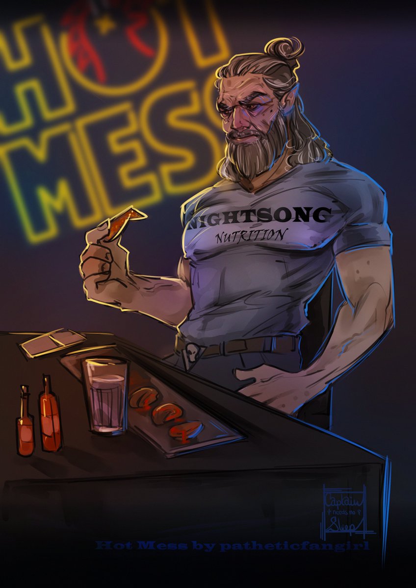 This one... needed to be done.
Go, read "Hot Mess" ;)

#bg3fanart #fanartforfanfic #kethricthorm