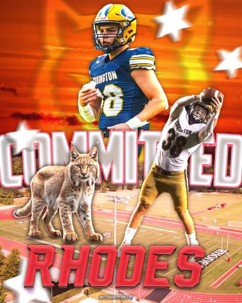 Bobby (@bobby_barkley1) on Twitter photo 1000% Committed! I’m incredibly grateful for my coaches, teammates, friends, and family for guiding me and pushing me to be the best player and person I can be. I’ll be committing to <a href="/RhodesFootball/">Rhodes Football</a> 🔴⚪️ Bigger things ahead!! <a href="/coachrichduncan/">Rich Duncan</a> <a href="/Coach_Womble/">Jalen Womble</a> 1000% Committed! I’m incredibly grateful for my coaches, teammates, friends, and family for guiding me and pushing me to be the best player and person I can be. I’ll be committing to <a href="/RhodesFootball/">Rhodes Football</a> 🔴⚪️ Bigger things ahead!! <a href="/coachrichduncan/">Rich Duncan</a> <a href="/Coach_Womble/">Jalen Womble</a>