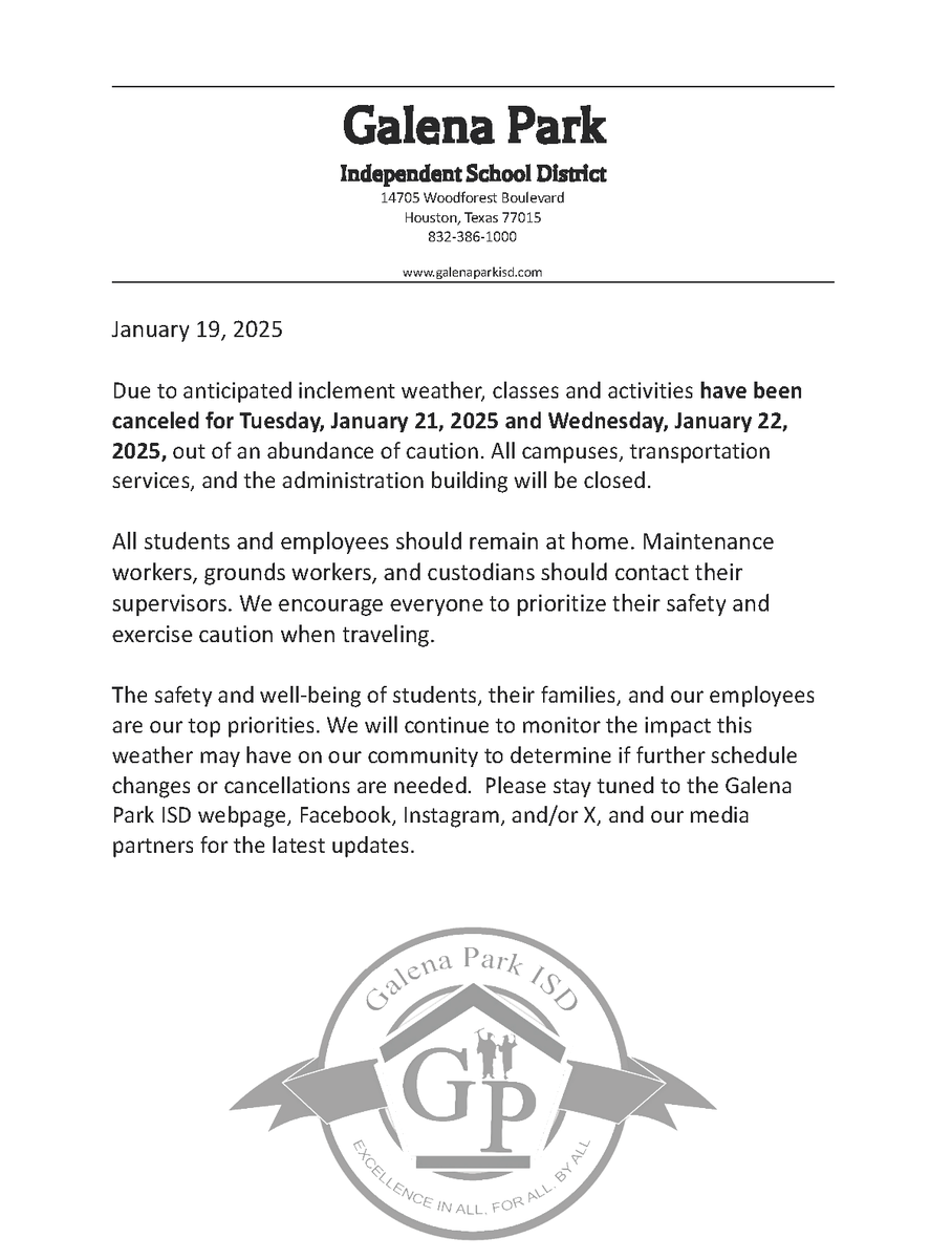 Galena Park ISD tweet media