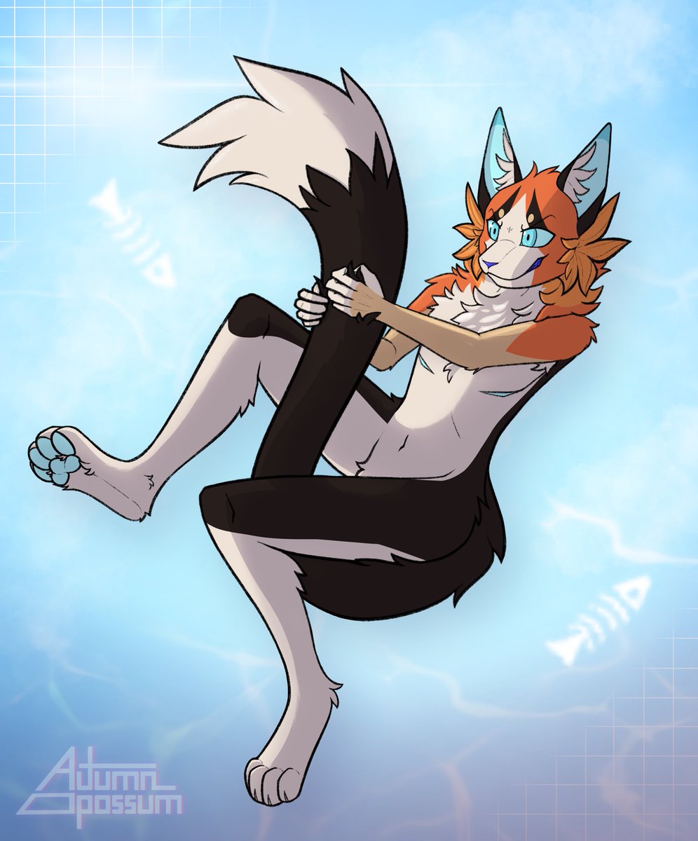 AutumnOpossum's tweet image. This is my end of an art trade with @medisynthetic featuring his redesigned OC, Speare.
#arttrade #drawing #ocart #furry #procreate