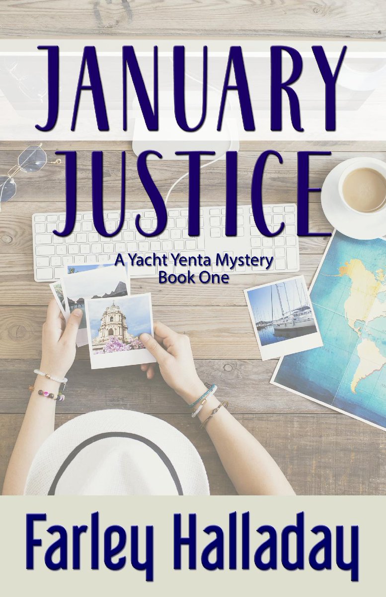 Cozy mystery fans meet Farley Halladay, salty sea widow, a 50-ish, kickass crime solver. You'll love her wacky friends, the sweet old sot she took in, her galley recipes, her psycho sister. January Justice is book 1 (of 6)  in  the Yacht Yenta series.  amzn.to/3BIioU7