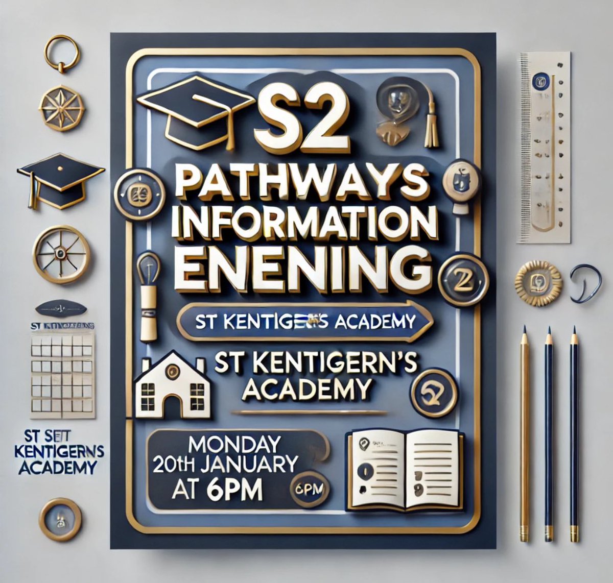 A reminder of our S2 Pathways Information Evening on Monday 20th January at 6pm in the school dining hall.