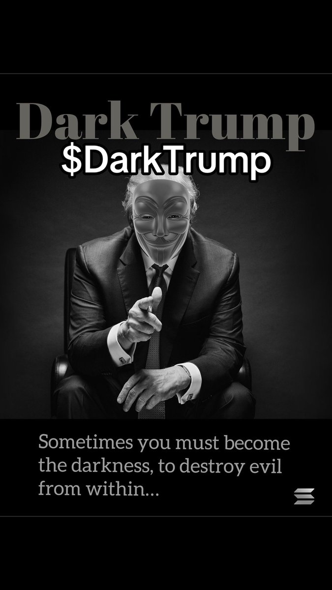Dear Mr Trump,

Your coin drop wrecked my bags and then when I bought in, the price went down by 80%.  Please save my Solana bags and just endorse <a href="/DarkTrumpAi/">DarkTrump</a> or I fear that my wallet may never recover.

Sincerely,

A concerned early Solana investor

<a href="/realDonaldTrump/">Donald J. Trump</a>