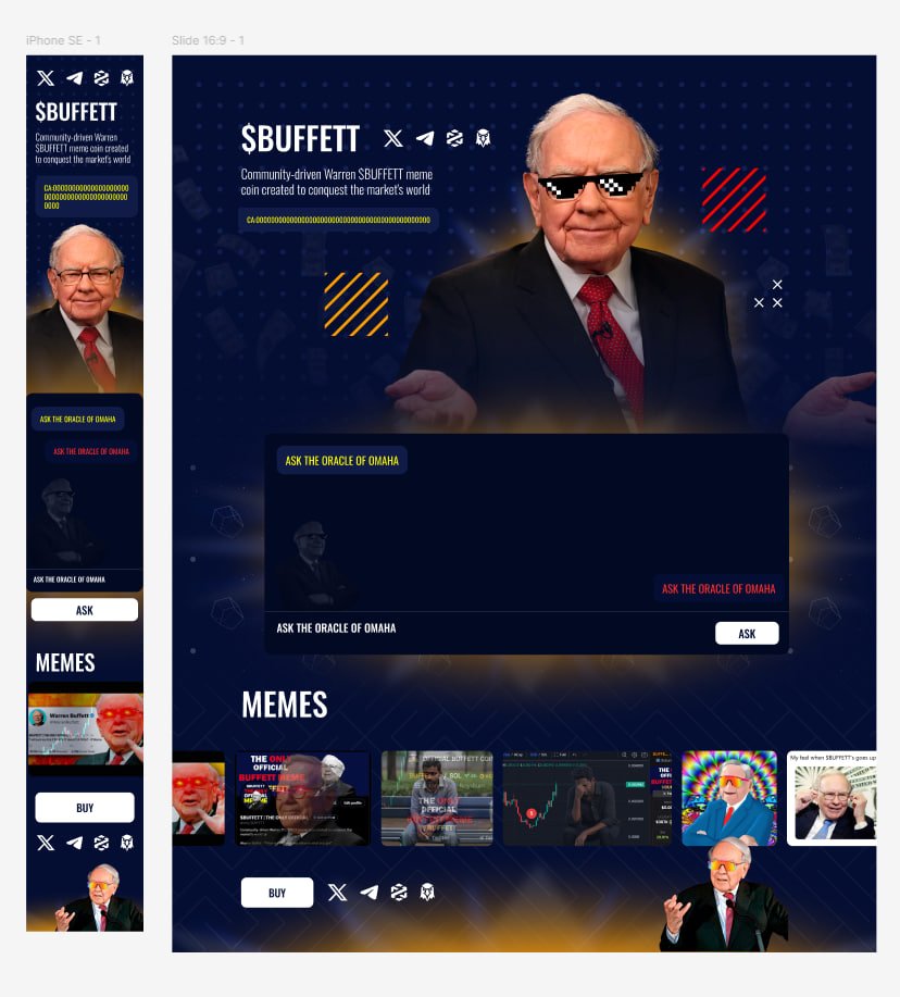 LIKE + RT + comment this tweet 

$BUFFETT 's website is under-construction, voice + text AI model scripted to act as Warren will be released today ❤️

Let's breed AI with Polit-Fi together 🏎