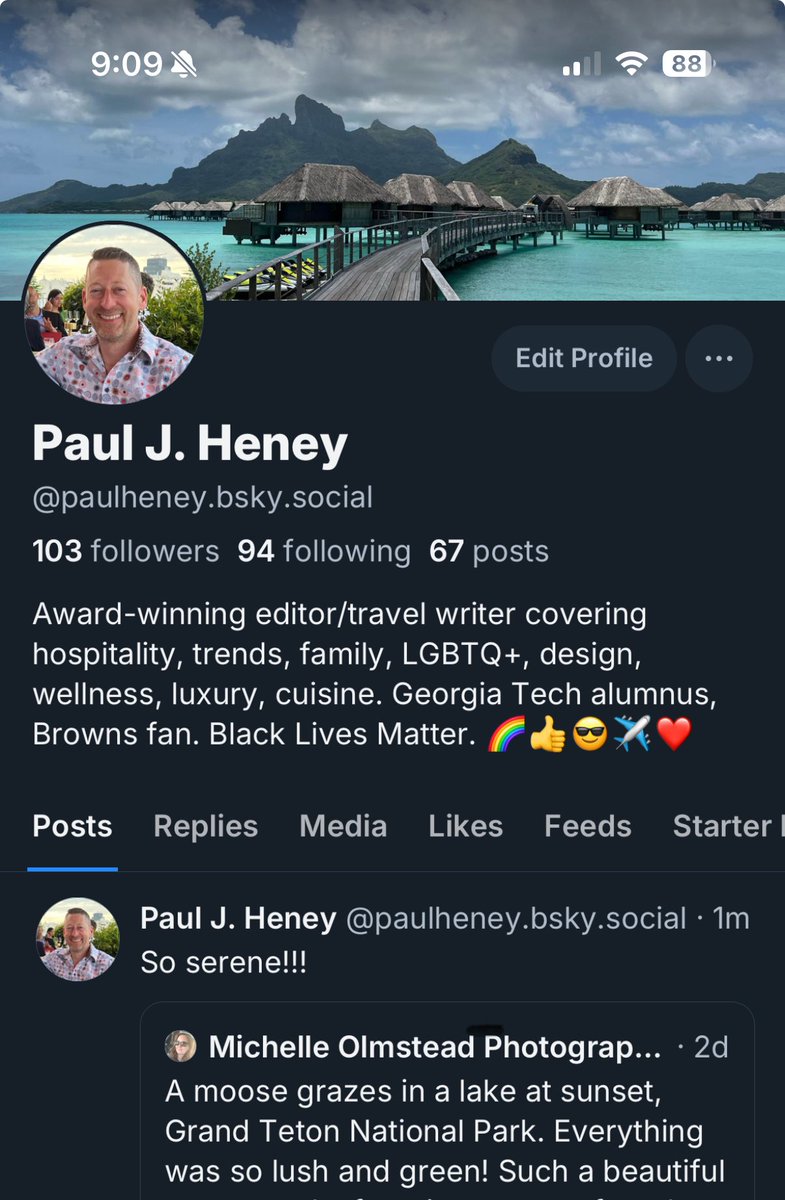 If you follow me on here, please follow me on Bluesky … I’ve moved most of my posting over there! Lots of good stuff! Would love to connect on that platform. 😍 bsky.app/profile/paulhe… #lgbt #lgbtq #travel #lgbttravel #lgbtqtravel #queertravel #BlueSky #luxury #wellness #queer