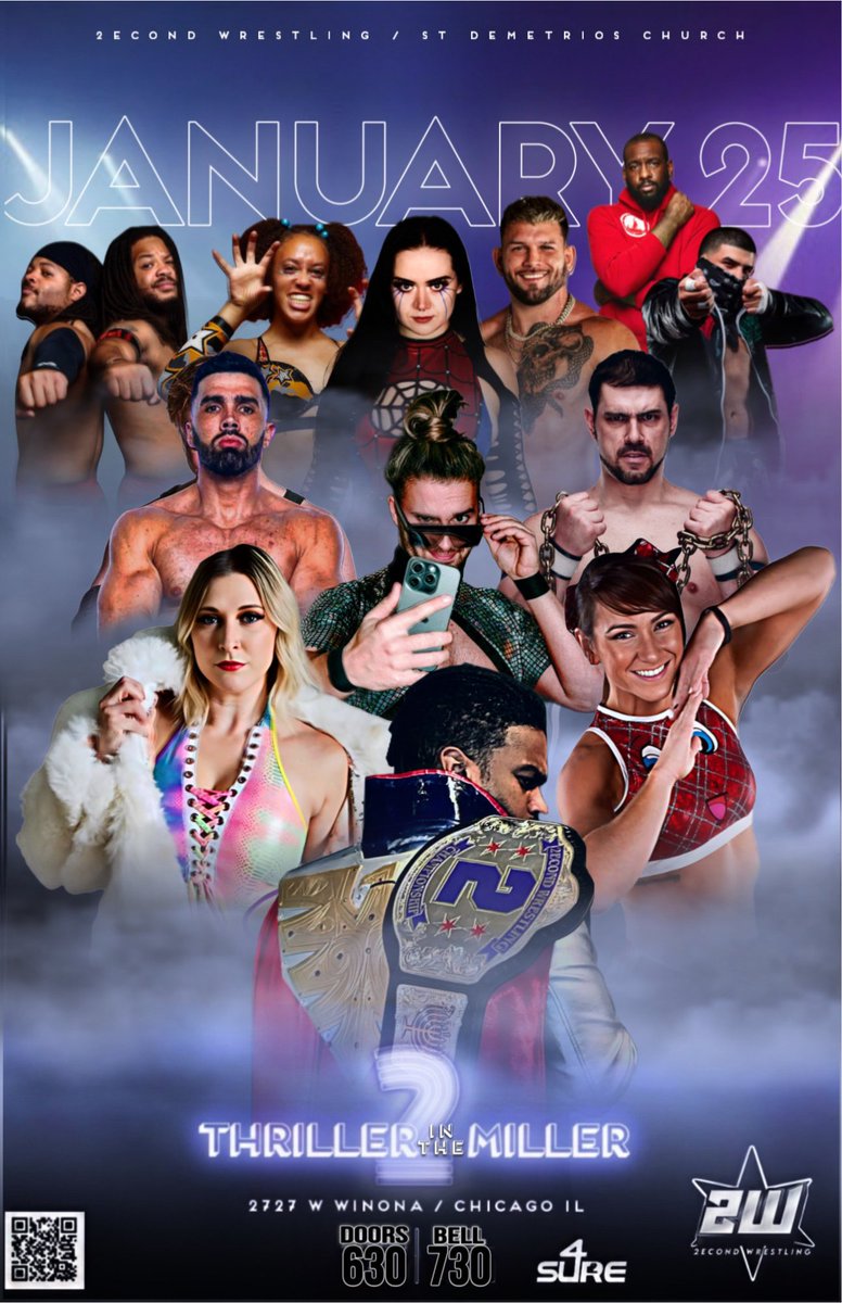 2econd Wrestling (@2econdwrestling) on Twitter photo ⛪️LESS THAN A WEEK AWAY⛪️
Thriller in the Miller 2!
<a href="/DavidAliWRSTLNG/">DAVID ALI 🤼♂️</a> <a href="/Heatherisme/">Heather Monroe ✌🏻</a> <a href="/IamKylieRae/">KYLIE RAE</a> <a href="/blairxyno/">Blair Onyx</a> <a href="/sabotagesean/">Sabotage</a> <a href="/KodaHernandez01/">Koda Hernandez</a> <a href="/OneManDynasty_/">Darius Latrell</a> <a href="/EzioOrlandi/">Ezio Orlandi</a> <a href="/Armstrong18Rach/">Rachel Armstrong</a> <a href="/Showtime_4Reel/">The Highlight Reel</a> <a href="/CertifiedLukeK/">“Certified ” Luke Kurtis</a> <a href="/DarinCorbin/">Darin Corbin</a>
Support St. Demetrios!
🎟️ eventbrite.com/e/thriller-in-… ⛪️LESS THAN A WEEK AWAY⛪️
Thriller in the Miller 2!
<a href="/DavidAliWRSTLNG/">DAVID ALI 🤼♂️</a> <a href="/Heatherisme/">Heather Monroe ✌🏻</a> <a href="/IamKylieRae/">KYLIE RAE</a> <a href="/blairxyno/">Blair Onyx</a> <a href="/sabotagesean/">Sabotage</a> <a href="/KodaHernandez01/">Koda Hernandez</a> <a href="/OneManDynasty_/">Darius Latrell</a> <a href="/EzioOrlandi/">Ezio Orlandi</a> <a href="/Armstrong18Rach/">Rachel Armstrong</a> <a href="/Showtime_4Reel/">The Highlight Reel</a> <a href="/CertifiedLukeK/">“Certified ” Luke Kurtis</a> <a href="/DarinCorbin/">Darin Corbin</a>
Support St. Demetrios!
🎟️ eventbrite.com/e/thriller-in-…
