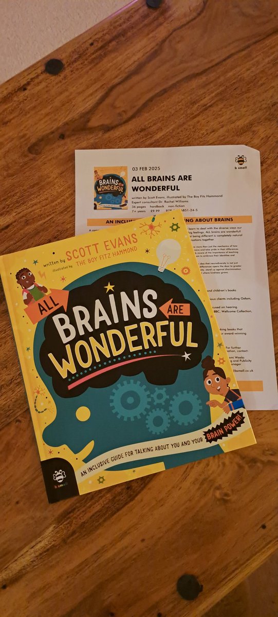 Coming home to book post is always lovely. 
I'm really looking forward to being part of the blog tour for All Brains Are Wonderful <a href="/MrEPrimary/">Scott Evans | The Reader Teacher®</a> <a href="/tbfhDotCom/">The Boy Fitz Hammond</a> <a href="/bsmallpub/">b small publishing</a>