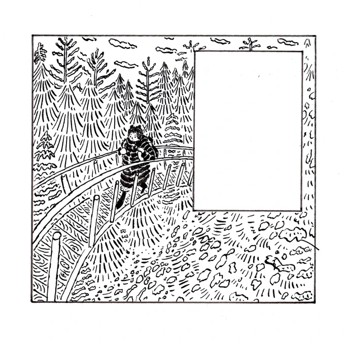 カナダの山 