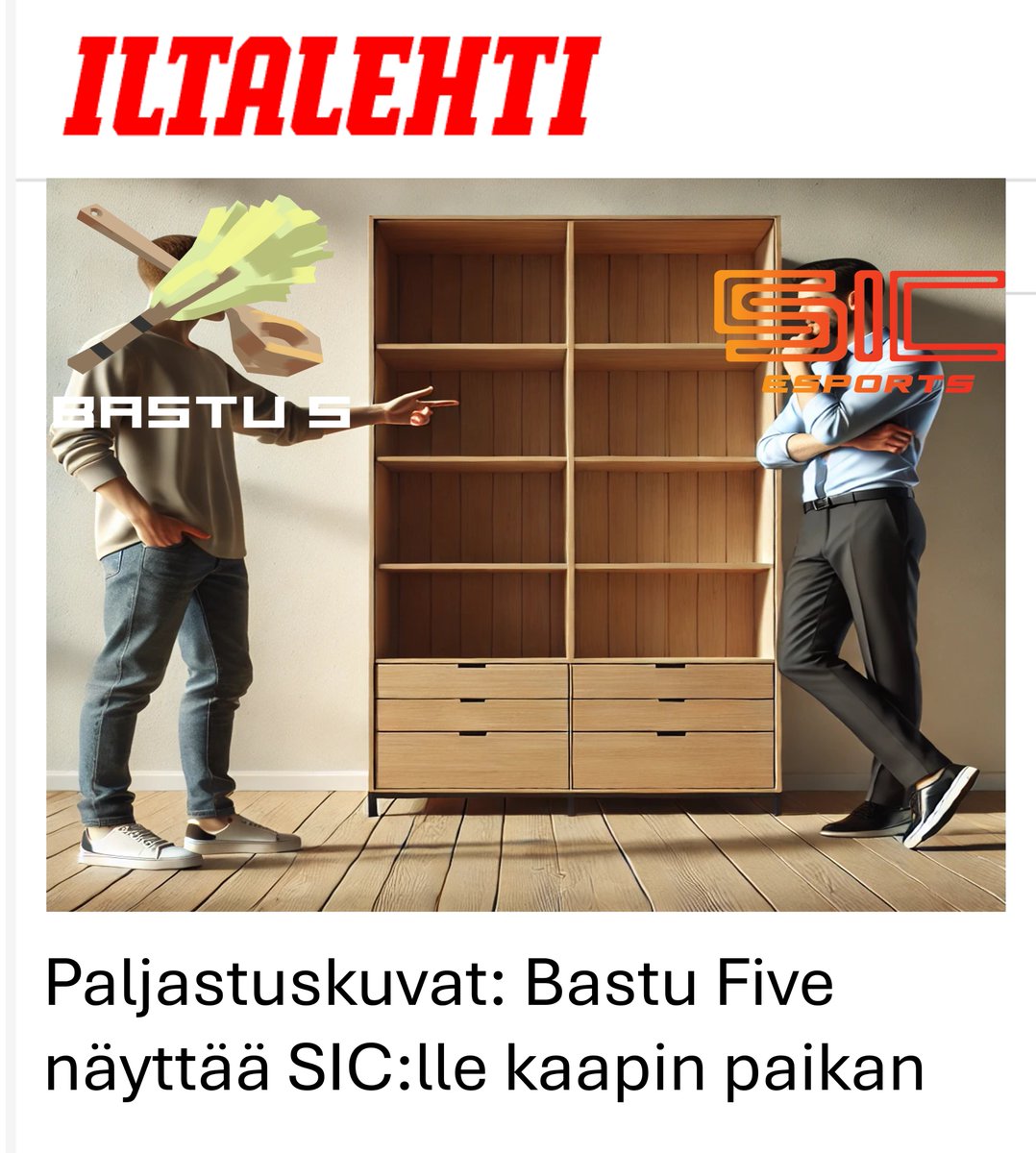 Yllätystulos!! 

WP <a href="/SICesportsFI/">SIC esports</a> ens kerralla sitten! Iltalehti ehti jo tehdä analyysin lopputuloksesta.