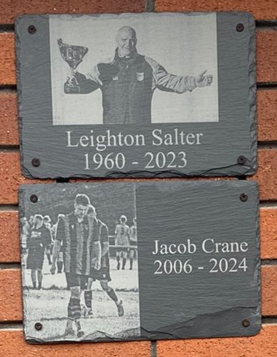 ClydachFC's tweet photo. Yesterday saw us unveil our Wall of Celebration at Coed Gwilym Park to celebrate some very special people who have made a huge contribution to our club and the wider community of Clydach.

Thank you to Jacob and Leighton's family and friends for joining us to mark the occasion. https://t.co/cuE1059hQW