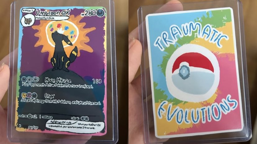 Kid: “Mum can i get the Umbreon from Prismatic Evolutions.

Mum: “We’ve got Umbreon at home”