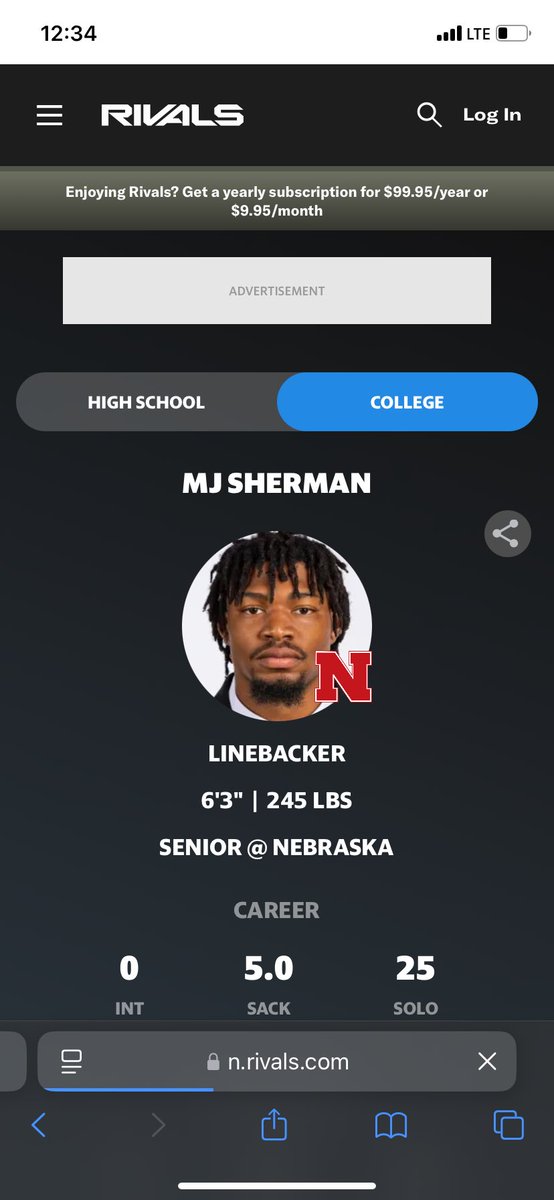 Me and former 5 star recruit MJ Sherman my mentor/Nebraska edge @JuicedUpk9