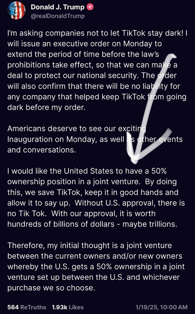 YourAnonCentral's tweet photo. Trump's TikTok scam and grift revealed. It is a corporate takeover using government resources. https://t.co/iFRGcXKl3c