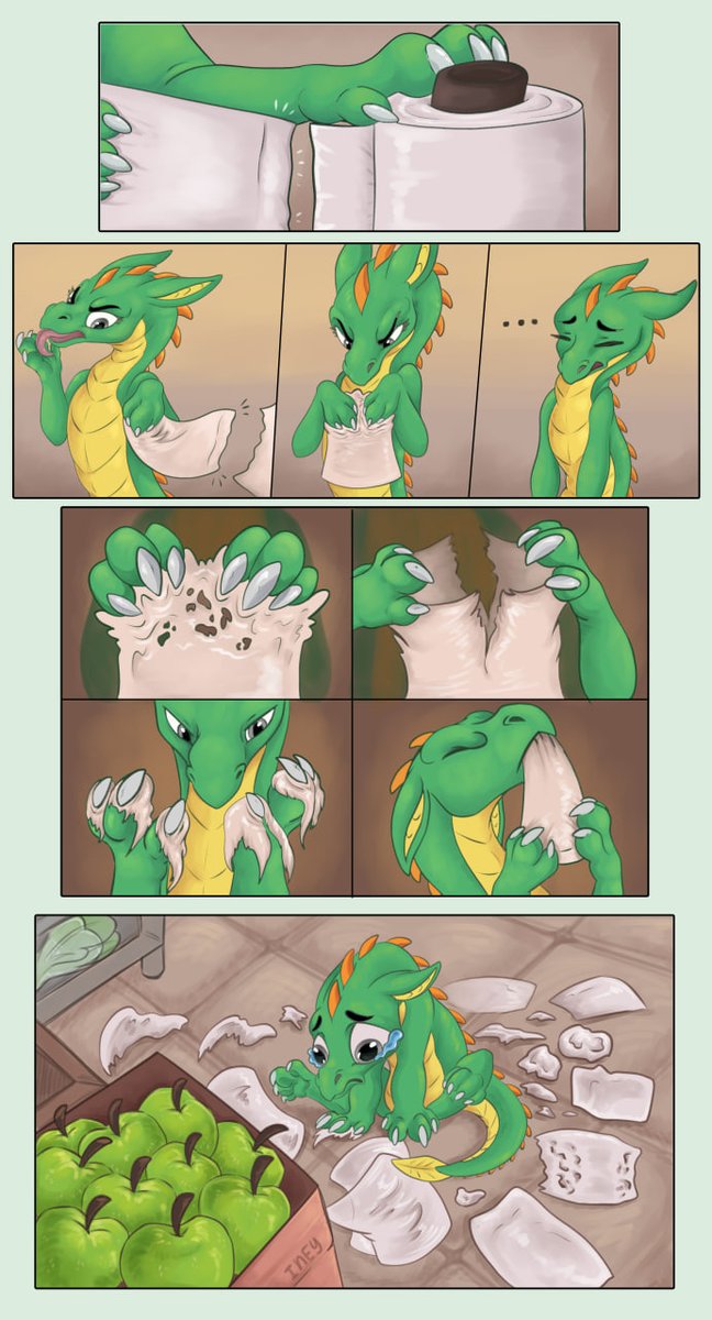 Grrr, these grocery bags are always a challenge! >:c   
A comic for @/DragonOnCoke