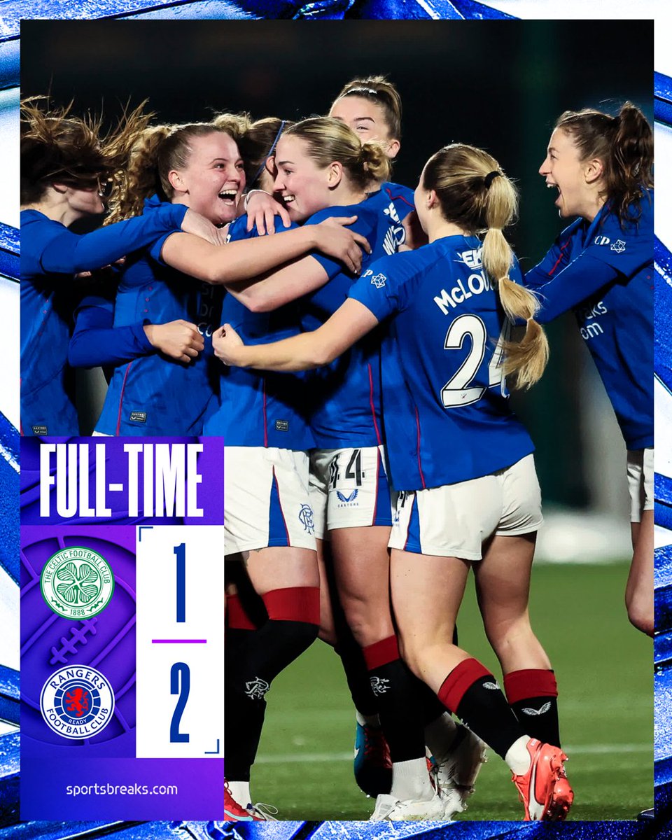 Full-Time against Celtic.

😍 We secure our place in the Sky Sports Cup Final.

Celtic 1-2 Rangers | #SkySportsCup