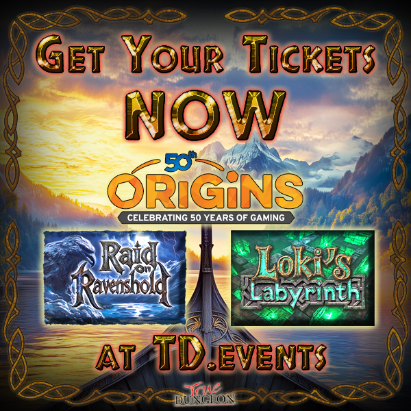 truedungeon's tweet photo. Adventurers Assemble! Tickets are now on sale for our events at Origins Game Fair at https://t.co/gARqlZy79H! We hope to see you all in Columbus this June!
#truedungeon #originsgamefair #rpgs #truegrind https://t.co/ok3lk1NKcs