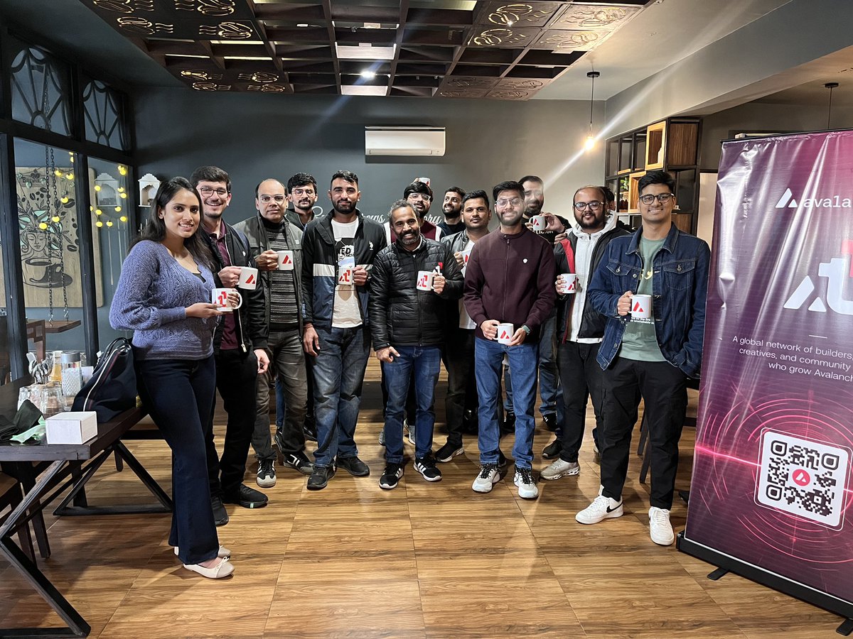 What an unforgettable experience at Avalanche Jaipur Builders Connect 🤝 

Massive shoutout to <a href="/AvaxDAO_/">Avalanche</a> and <a href="/avax/">Avalanche🔺</a> team for their incredible support and making this event possible.

Organizing this event was nothing short of surreal. From connecting with brilliant builders and