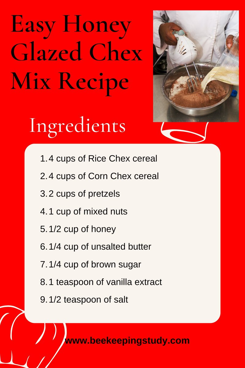 BeeKeepingStudy's tweet photo. Ingredients for the Honey Glazed Chex Mix Recipe https://t.co/16uSZeUqlO
