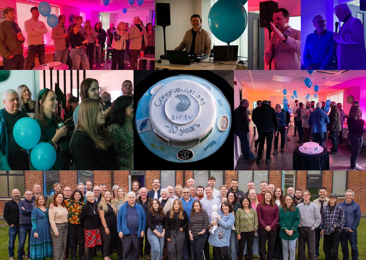 CELEBRATING 10 YEARS OF AIR TV!

It has been fantastic to get all the team together this week to celebrate our first ten years.

With drinks, food, special films, an amazing cake, our house DJ and loads of familiar faces, it was a great celebration of our first decade.