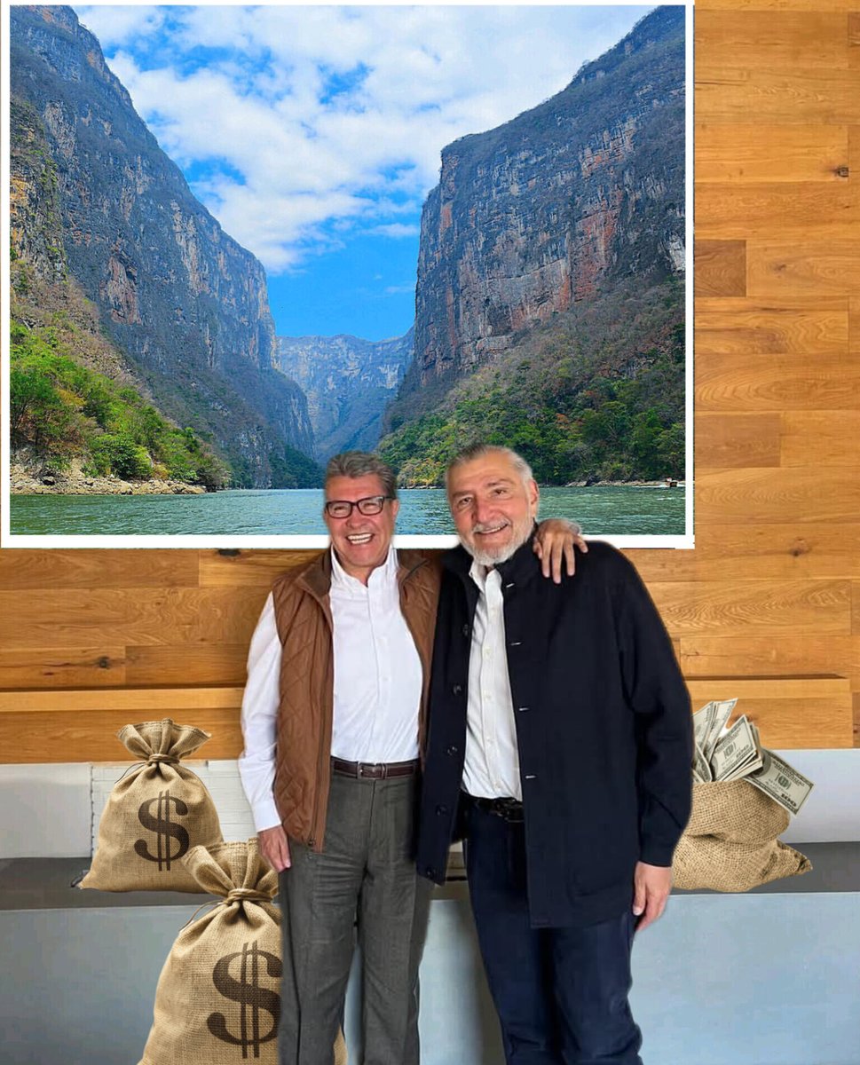 kikeramos's tweet photo. Esta es la foto no oficial... Un cuadro del Gran Cañón del Sumidero y otras cosas reales. Anotación: Mucha reconciliación y abrazo ¿Y la aclaración del dinero del pueblo? https://t.co/R1dzPvAmMf