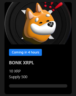 BonkXRPL's tweet photo. Brace yourselves, BONK fam!
The NFT mint is incoming ! Get ready to BONK the mint button and make history! 🔥 Don’t miss your chance to join the airdrop. 🚀
#BONKNFT #MintReady #GetBonked #Airdrop
https://t.co/JBfGAghWv6 https://t.co/3SdckUznRA