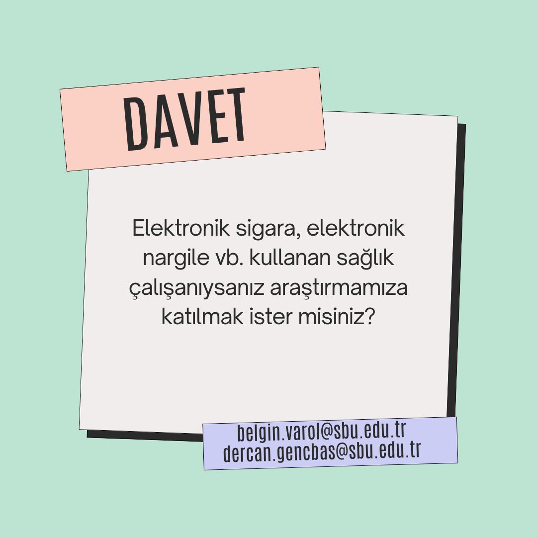 Belgin Varol (@blgnvarol) on Twitter photo Araştırma hakkında ayrıntılı bilgi almak ya da katılmak isterseniz bize ulaşabilirsiniz. Araştırma hakkında ayrıntılı bilgi almak ya da katılmak isterseniz bize ulaşabilirsiniz.