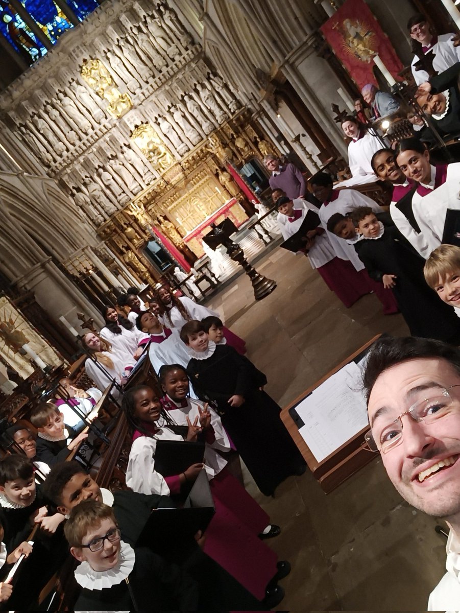 Wonderful sounds today from our combined choirs, looking forward to the return visit next week!