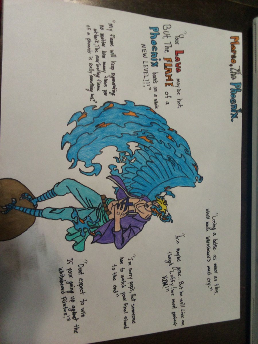 Cam111000's tweet photo. One Piece Art (Marco The Phoenix)@Eiichiro_Staff @EiichiroYoda @OP_Netflix_Fan @OnePieceAnime #ONEPIECE #fanart #Onepiecefanart #Marcothephoenix https://t.co/uHHF3NZIfZ
