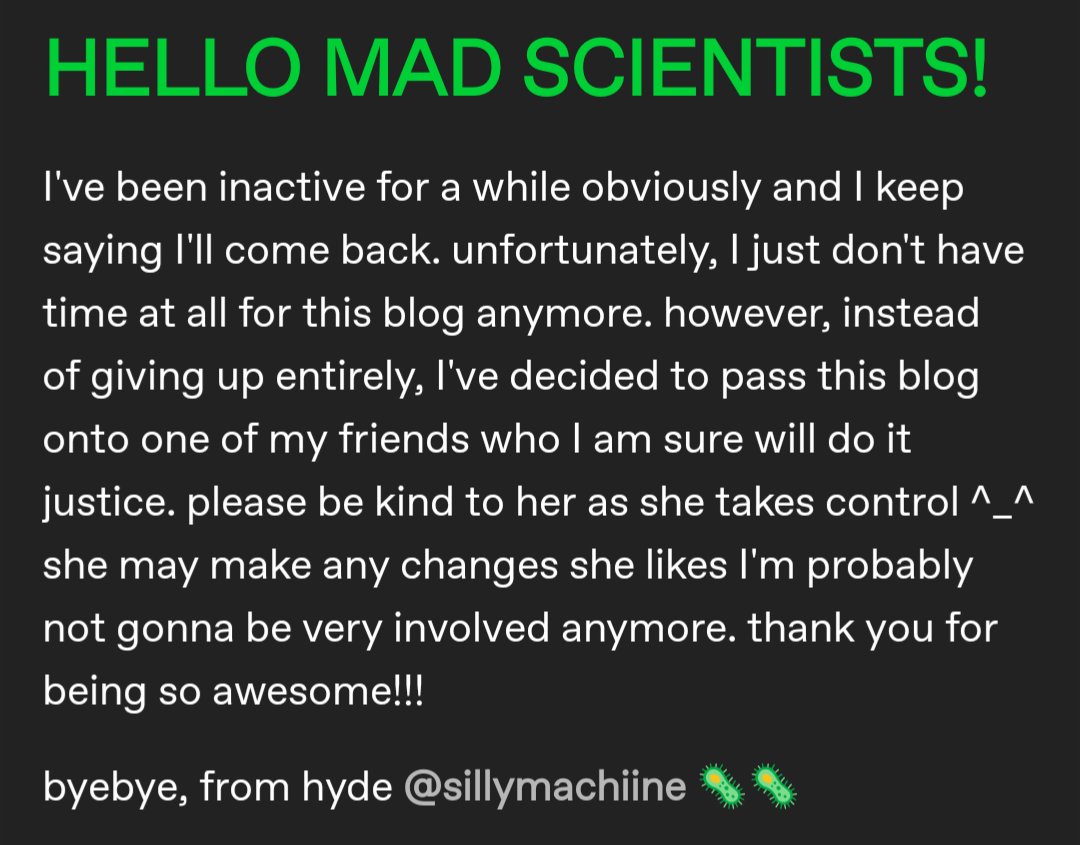 ☢️ IMPORTANT POST
thank you all! welcome new admin ^_^

- @sillymachiine