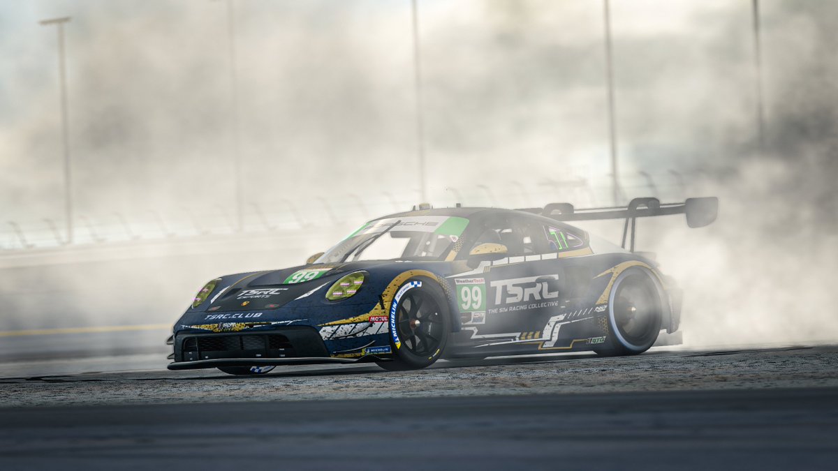 TSRC_Official's tweet photo. 🏁 Starting 2025 with a bang at the @iRacing Daytona 24! 

🏆 #99 Porsche GT3 - P1 (Split 6)
🥉 #199 Porsche GT3 - P3 (Split 19)

Incredible strategy by the team, especially with the changing weather. https://t.co/94dkenUsBD