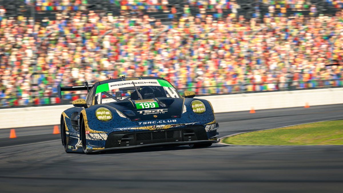 TSRC_Official's tweet photo. 🏁 Starting 2025 with a bang at the @iRacing Daytona 24! 

🏆 #99 Porsche GT3 - P1 (Split 6)
🥉 #199 Porsche GT3 - P3 (Split 19)

Incredible strategy by the team, especially with the changing weather. https://t.co/94dkenUsBD