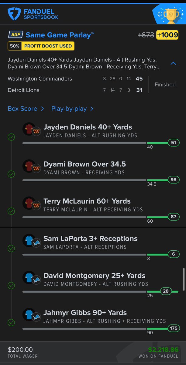 Yesterday was fun

✅ +900
✅ +1009
✅ +1100
✅ +1296
✅🆓 +1042

+24.39U this month 

3-0 on Free Plays taking us to 26-8 on Free Plays to start 2025📈

16% off 1st Month: dubclub.win/r/p/pri-bwuzk/…