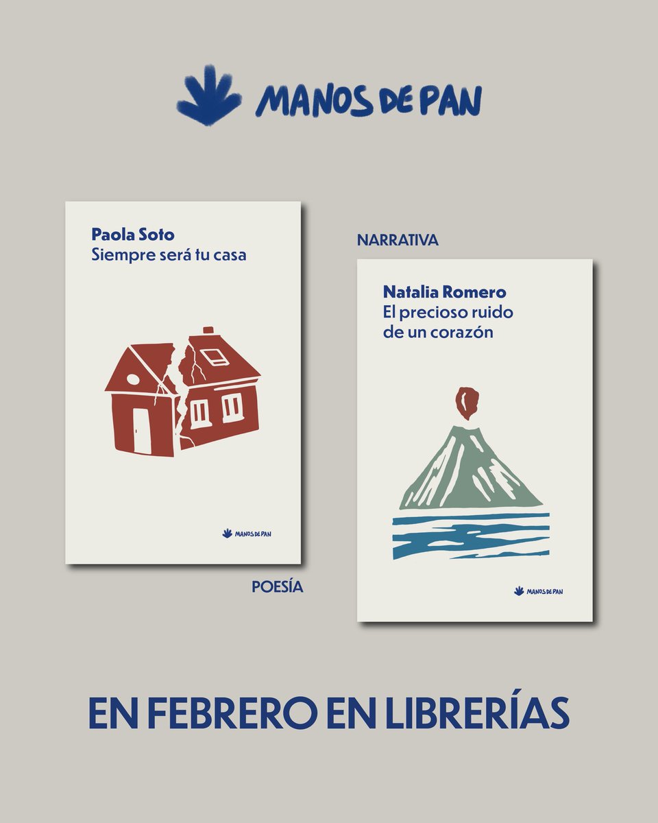 Bastan cuatro amigas que aman los libros para cumplir un sueño: hemos creado una editorial, Manos de pan, y llegamos a librerías españolas en febrero.
Lo hacemos los libros preciosos y esenciales de <a href="/Paw_Soto/">Paola Soto</a> y Natalia Romero.

manosdepan.com

Tremenda felicidad esta ❤️