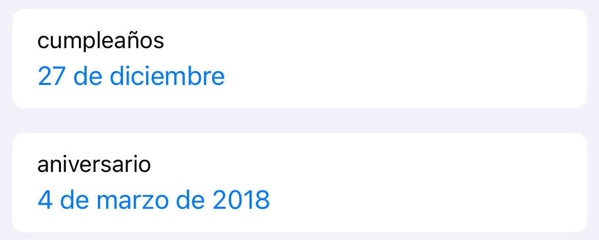 Estaba actualizando mi información en contactos y todavía tengo mi aniversario con mi ex… ª