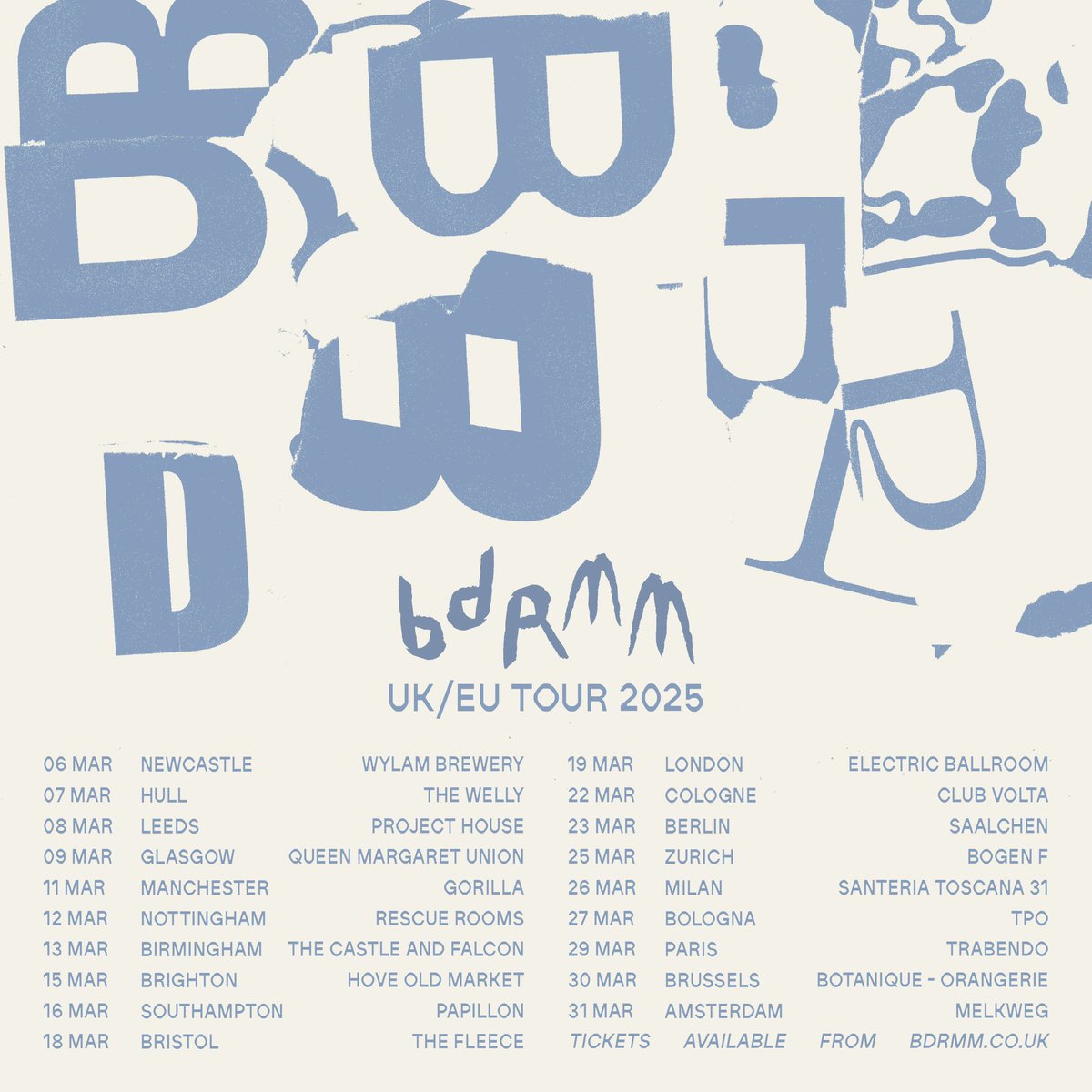 The response to Infinity Peaking has been overwhelming 😱 

Thanks all for the kind words. You can see it live in March on our UK/EU tour!

Stream/Tickets;
bdrmm.lnk.to/INFINITY