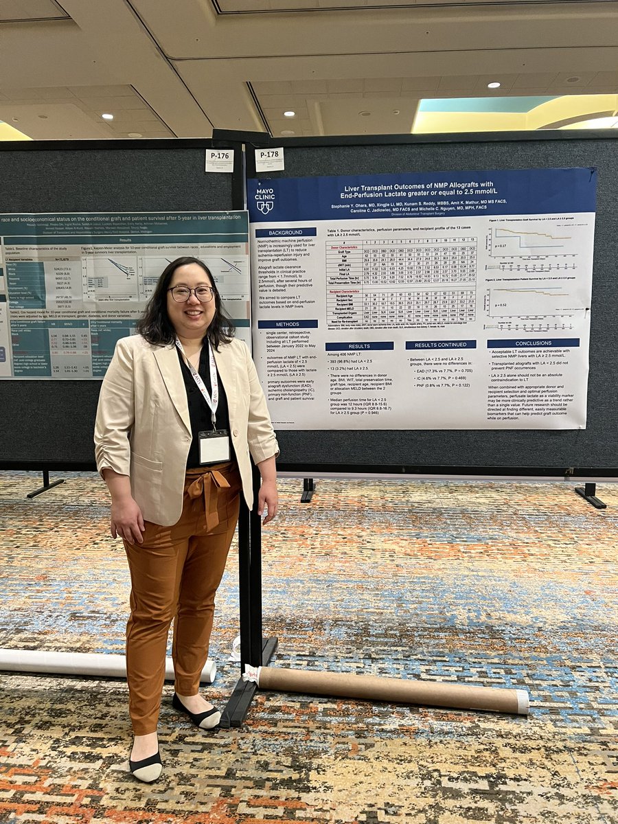 MCNguyenMD's tweet image. Congrats to @XingjieLi and @StephOharaMD for presenting their work on increasing DCD LT with NMP #ASTSWinter #MayoClinic