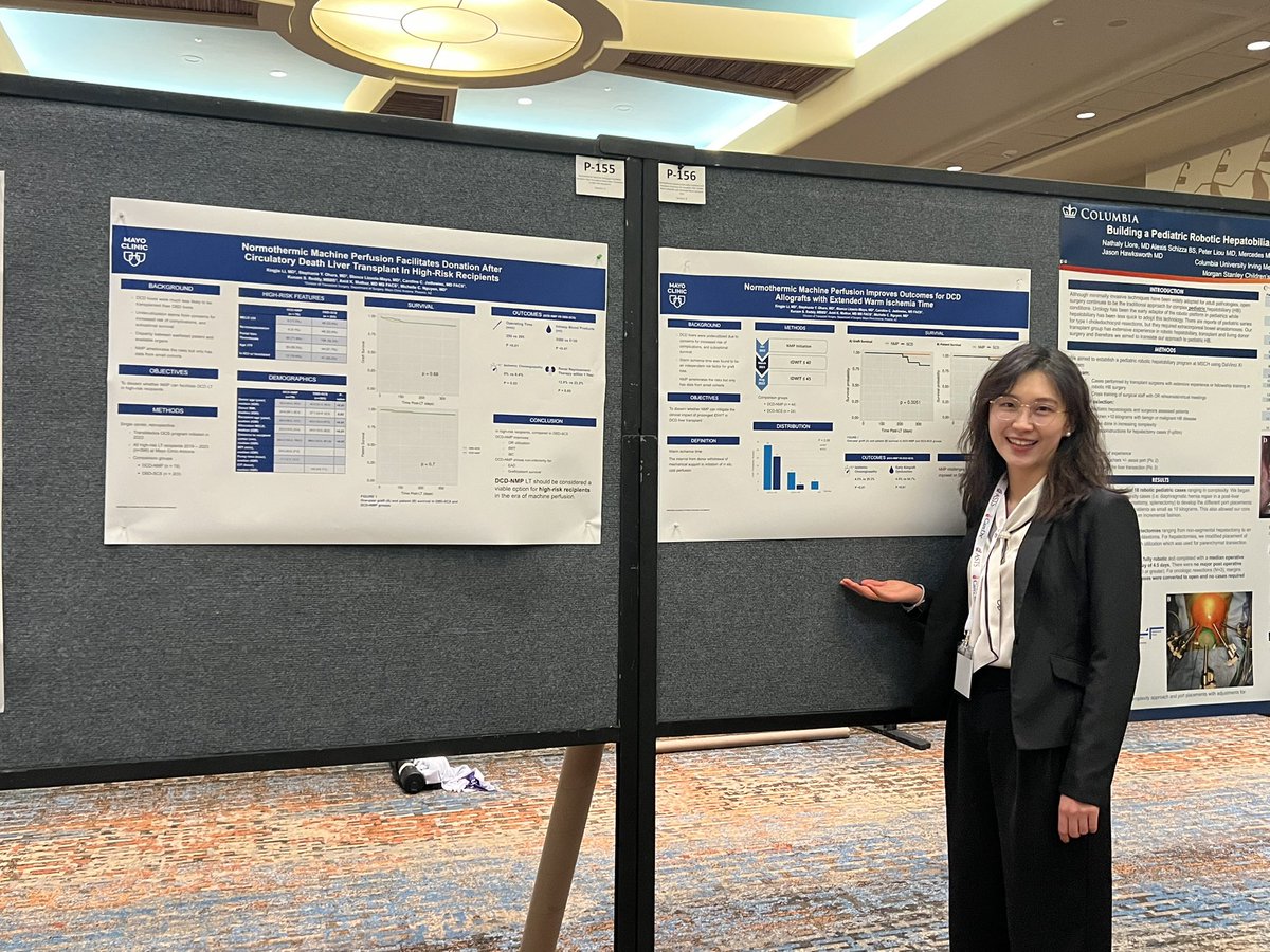 MCNguyenMD's tweet image. Congrats to @XingjieLi and @StephOharaMD for presenting their work on increasing DCD LT with NMP #ASTSWinter #MayoClinic