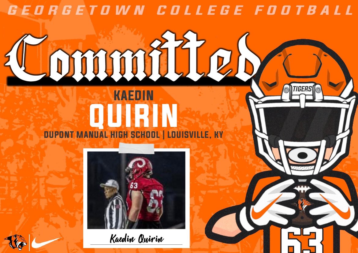 Blessed to commit to <a href="/Gtown_Football/">Georgetown College Football</a> to continue my academic and athletic career! 🟧⬛️🐅🐅#TigerPride 

<a href="/CoachEckloff/">Coach Eckloff</a> <a href="/KamSmith_24/">Kameron Smith Sr.</a> <a href="/CoachGarner76/">Heath Garner</a> <a href="/CoachDamGC/">Coach Damschroder</a> <a href="/JohnPerin/">John Perin</a> <a href="/CoachK1977/">Kevin crowley</a>